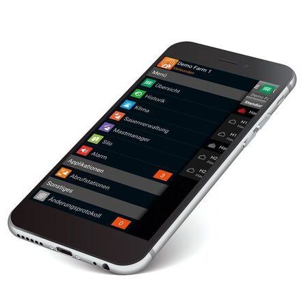 BigFarmNet auf einen Smartphone